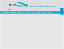 Tablet Screenshot of hukafallsresort.com